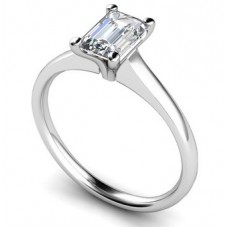 Certified 0.90ct Vvs2/e Emerald Diamond Ring