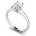 Certified 0.88ct Vvs2/g Cushion Cut Diamond Ring