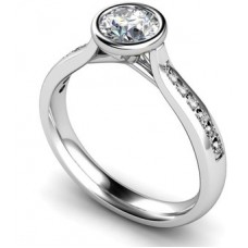 Shoulder Set Diamond Engagement Ring