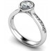 Shoulder Set Diamond Engagement Ring