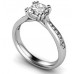 Princess Diamond Shoulder Set Ring