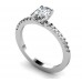 Oval Diamond Shoulder Set Ring