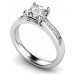 Princess Diamond Shoulder Set Ring