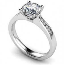 Shoulder Set Diamond Engagement Ring