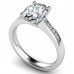 Oval Diamond Shoulder Set Ring