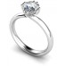 Four Split Crossover Round Diamond Engagement Ring