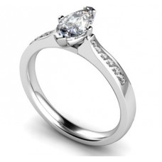 Marquise Diamond Shoulder Set Ring Marquise Diamond Shoulder Set Ring