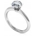 0.90ct Vvs2/e Round Diamond Solitaire Ring