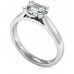 Unique Emerald Diamond Engagement Ring