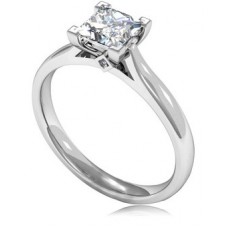 Certified 0.71ct If/g Asscher Diamond Ring