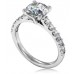 Round Shoulder Set Diamond Engagement Ring