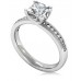 Princess Diamond Shoulder Set Ring