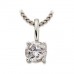 Traditional Round Diamond Solitare Pendant