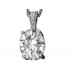 Modern Oval & Round Diamond Pendant Modern Oval & Round Diamond Pendant