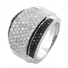 Black & White Diamond Designer Mens Ring