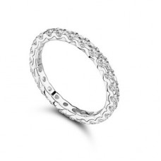 Round Full Diamond Eternity Ring Round Full Diamond Eternity Ring