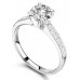 0.60ct Vvs2/e Round Diamond Shoulder Set Ring