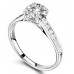 0.65 F/si1 Round Diamond Ring
