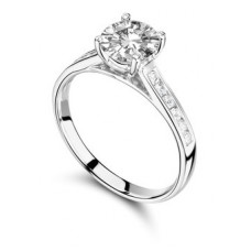 Shoulder Set Diamond Engagement Ring