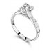 Shoulder Set Diamond Engagement Ring