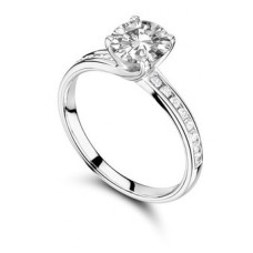 Shoulder Set Diamond Engagement Ring