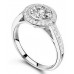 0.75ct Si2/g Round Diamond Shoulder Set Ring