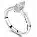 Marquise Diamond Shoulder Set Ring