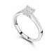 0.50ct Si2/g Princess Diamond Shoulder Set Ring