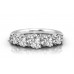 5 Stone Round Diamond Half Eternity Ring
