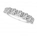 7 Stone Round Diamond Half Eternity Ring