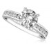 Round Shoulder Set Diamond Engagement Ring Round Shoulder Set Diamond Engagement Ring