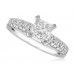 Princess Diamond Shoulder Set Ring