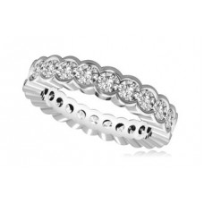 Round Full Diamond Eternity Ring Round Full Diamond Eternity Ring