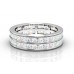 Two Row Princess Cut Diamond Full Eternity Ring
