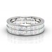 Two Row Princess Cut Diamond Full Eternity Ring