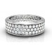 Three Row Round Diamond Full Eternity Ring