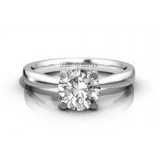 0.41ct I1/f Round Diamond Solitaire Ring