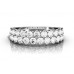Two Row Round Diamond Eternity Ring