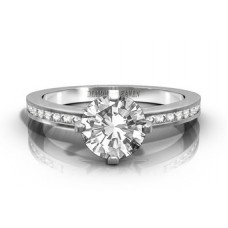 Shoulder Set Diamond Engagement Ring
