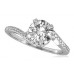 Twist Round  Diamond Shoulder Set Ring