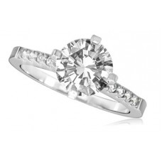 Shoulder Set Diamond Engagement Ring