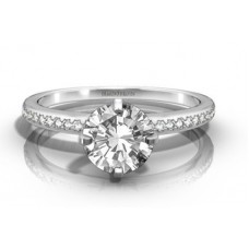 Shoulder Set Diamond Engagement Ring