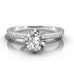 Shoulder Set Diamond Engagement Ring