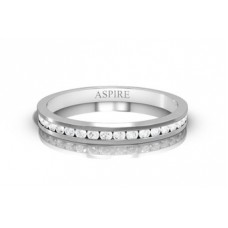 Round Channel Set Diamond Eternity Ring