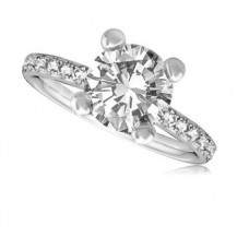 1.10ct Vs2/g Round Diamond Ring