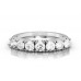 7 Stone Round Diamond Half Eternity Ring