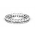 Igl Certified 1.00ct Si/fg Round Diamond Full Eternity Ring