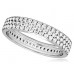 Three Row Round Diamond Full Eternity Ring