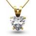 Heart Diamond Solitaire Pendant