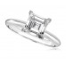 Knife Edge Shoulder Asscher Diamond Engagement Ring